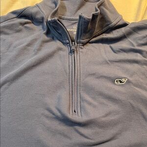 Vineyard Vines Men's Slate Blue Zip-Up Sweater